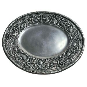 Wilton Armetale William And Mary Lg Oval Aluminum Alloy TRAY Platter 14.5‎ x 12"